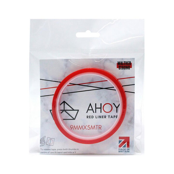 Walter Strong Ahoy Red Line Tape - 9 mm