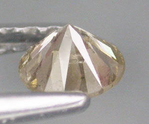 Diamante de champán genuino de 0,28 ct de 4,4 mm poco común - 2