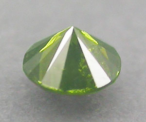Diamante verde natural genuino redondo extremadamente raro de 2,9 mm - 2
