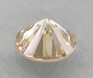 Diamante de champán natural genuino extremadamente raro redondo de 3 mm - 2