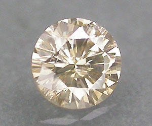 Diamante de champán natural genuino extremadamente raro redondo de 3 mm - 3