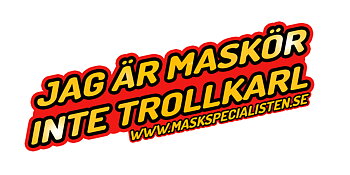 Klistermärke "Jag Är Maskör Inte Trollkarl"