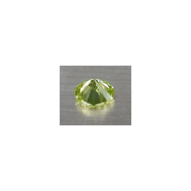 0,12 ct raro diamante amarillo canario natural genuino con brillo superior! - 2