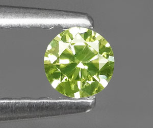 0,12 ct raro diamante amarillo canario natural genuino con brillo superior!
