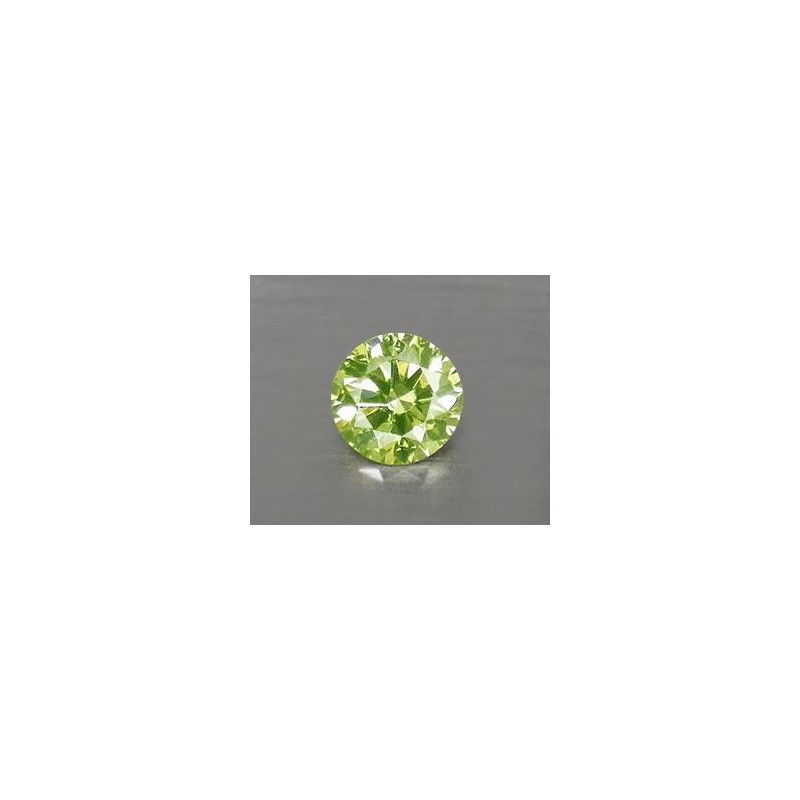 0,12 ct raro diamante amarillo canario natural genuino con brillo superior! - 3