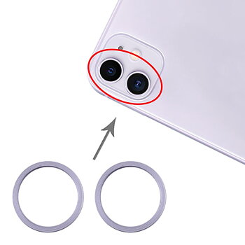 iPhone 11 Kameraring (2-pack) - Lila