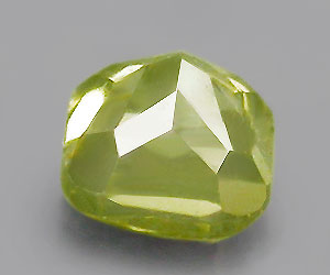 Raro diamante verde amarillo natural sin tratar - 2