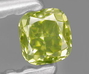 Raro diamante verde amarillo natural sin tratar - 3