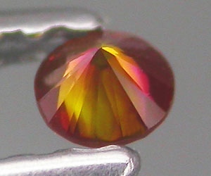 Diamante rojo natural genuino muy raro de 2,5 mm - 2