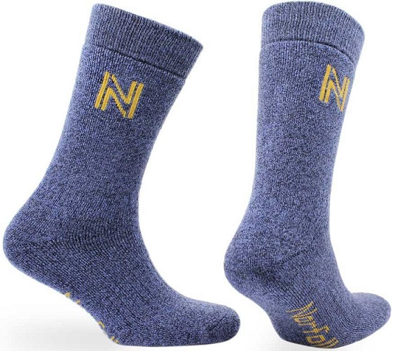 Norfolk Walking Trekk Merinoull Bambu Blå