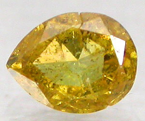 0,15 ct raro diamante amarillo natural genuino sin tratar
