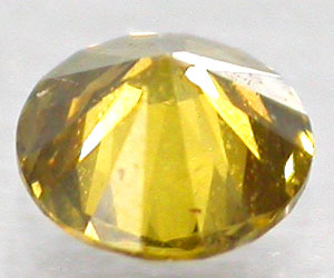 Rare vvs1 2.5 mm round natural untreated yellow diamond - 2