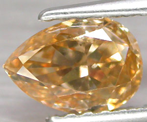 0,12 ct raro diamante champán natural genuino sin tratar - 3