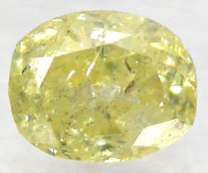 Diamante amarillo natural genuino sin tratar de 0,13 ct