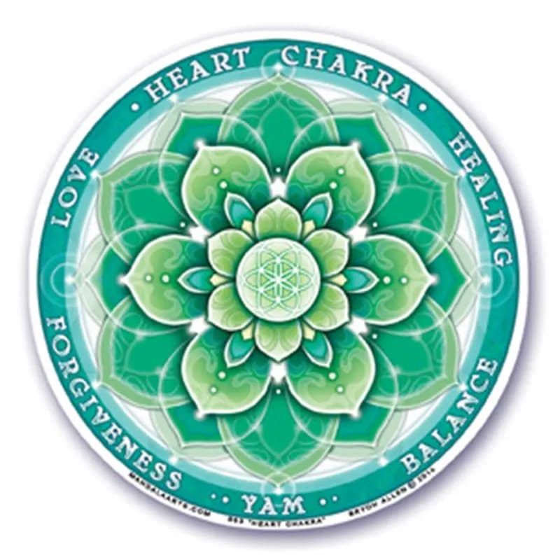 Window Sticker 4Th Chakra