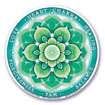 Window Sticker 4Th Chakra