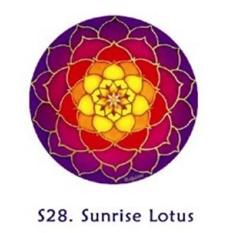 Window Sticker Sunrise Lotus
