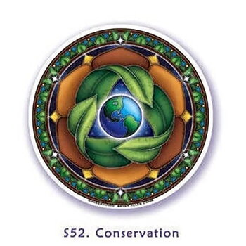 Window Sticker Earth Conservation