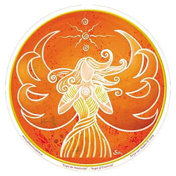 Window Sticker Angel Of Creativity