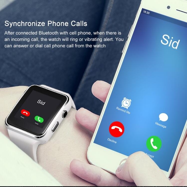 X6 Smartwatch med Kamera - Svart - 3