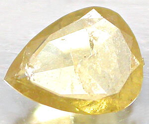 0,12 ct Lujoso raro diamante amarillo natural genuino