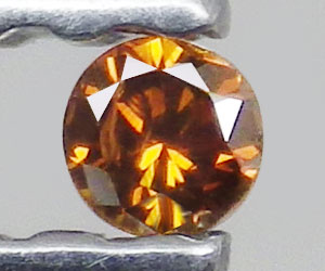 A very rare 1.8mm natural genuine orange red diamond