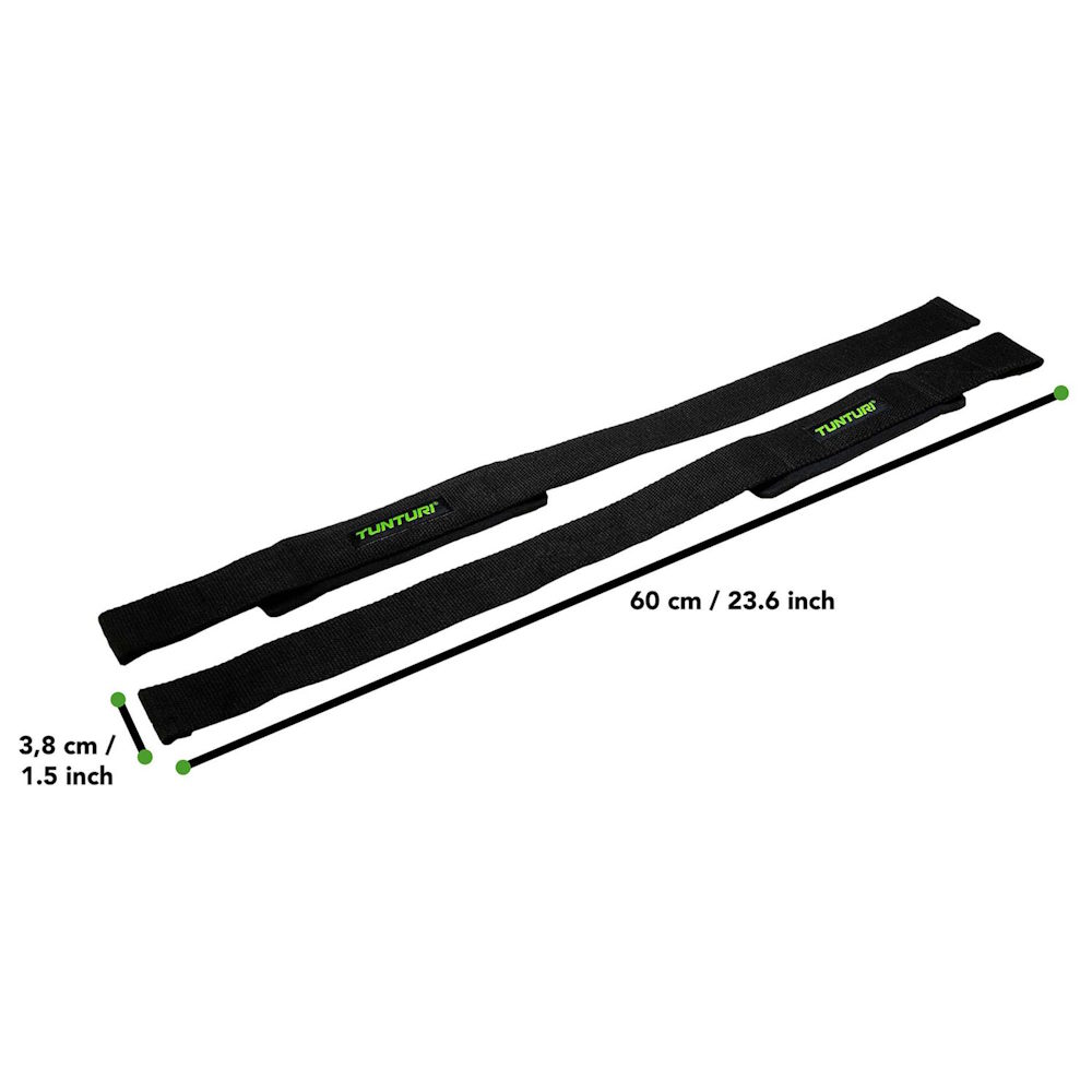 Dragremmar Tunturi Padded Powerlifting Straps - 5