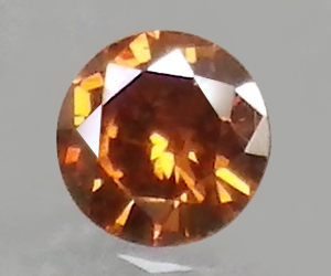 Un diamante rojo anaranjado cereza genuino muy raro de 1,8 mm - 3