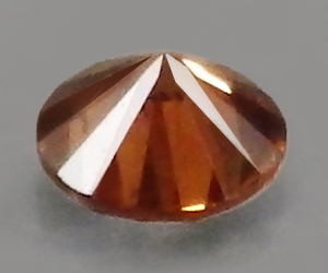 Very rare natural 1.7mm round genuine orange red diamond - 2