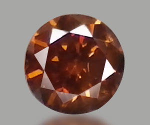 Very rare natural 1.7mm round genuine orange red diamond - 3