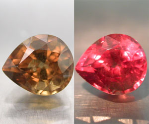 1,38 ct muy raro granate natural que cambia de color