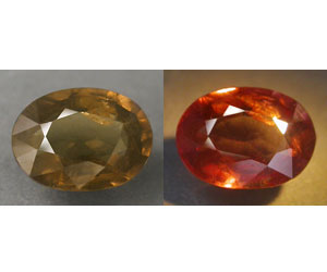 1,02 ct muy raro granate que cambia de color sin tratar