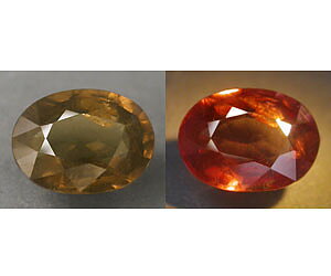 1,02 ct muy raro granate que cambia de color sin tratar