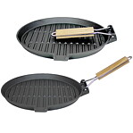 Grillpanna ø 24 cm.gjutjärn