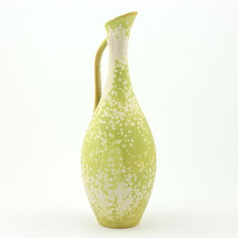 Gunnar Nylund (ARB 1950s) Lime Green Streamlined Vase 26 cm