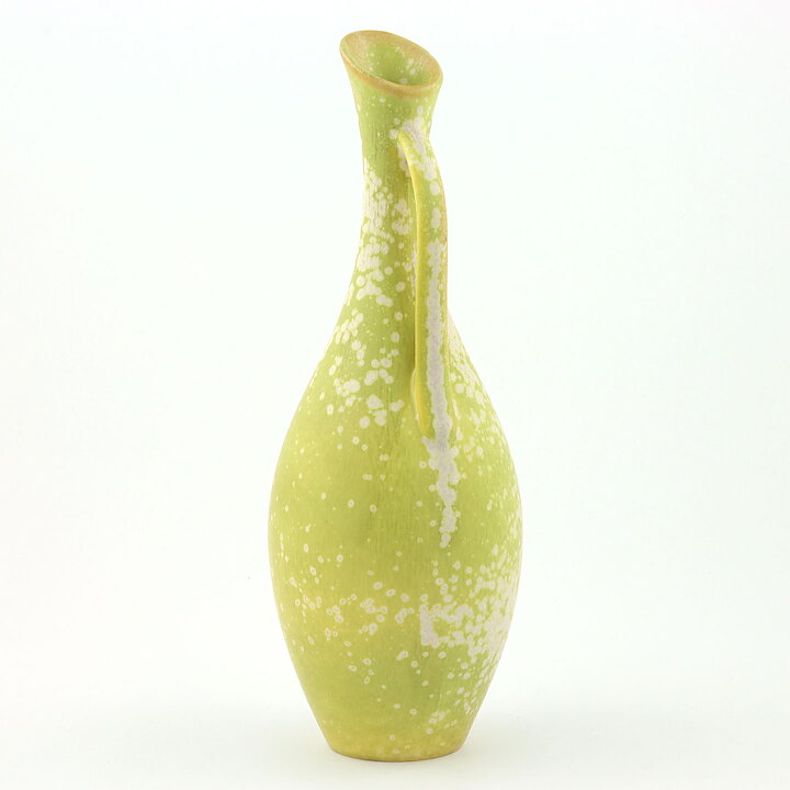 Gunnar Nylund (ARB 1950s) Lime Green Streamlined Vase 26 cm