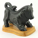 グナー・ニールンド  ブラックの雄牛 Bull   19cm  1950年代