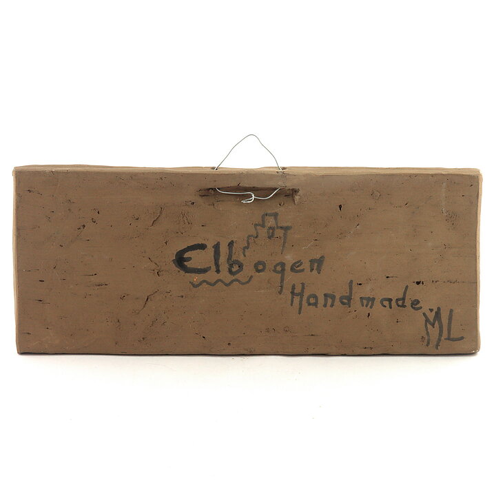 Heartwarming Cat Wall Plaque 25 cm (Elbogen 1960s)