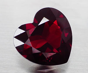 Piedra preciosa granate piropo natural de lujo grande de 5,72 ct - 3