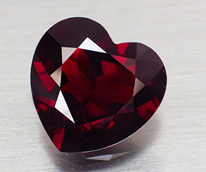 Piedra preciosa granate piropo natural de lujo grande de 5,72 ct