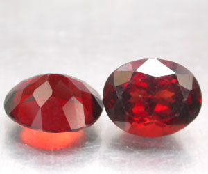 4.68 ct matching natural oval genuine pyrope garnets - 3