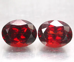 4,68 ct a juego con granates piropo naturales ovalados auténticos