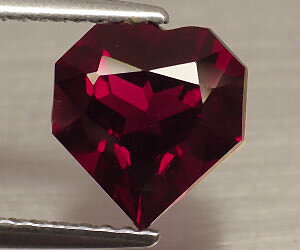 ¡Piedra preciosa granate piropo natural genuina de lujo de 2,44 quilates!