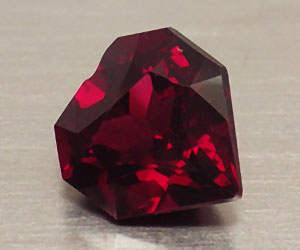 ¡Piedra preciosa granate piropo natural genuina de lujo de 2,44 quilates! - 3