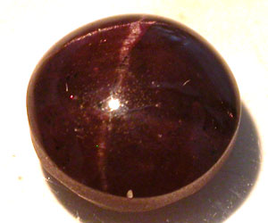 Piedra preciosa granate estrella natural genuina rara grande de 4,92 ct - 3