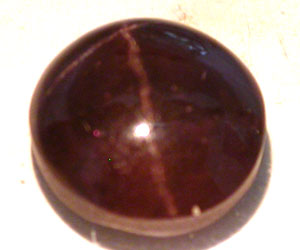 Piedra preciosa granate estrella natural genuina rara grande de 4,92 ct - 2