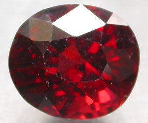 Piedra preciosa de granate piropo natural perfecta de lujo de 2,42 ct