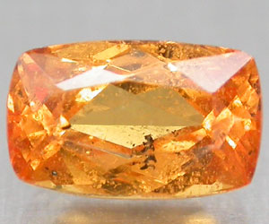 Piedra preciosa de granate mandarín natural genuina muy rara