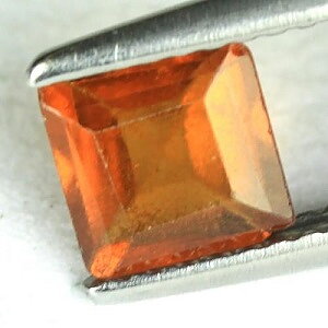Piedra preciosa de granate mandarín natural genuina rara de 1,21 ct