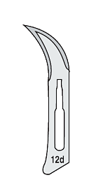 Skalpellblad Nr 12D